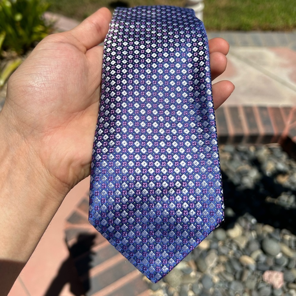 Hugo Boss Purple 100% Silk Tie